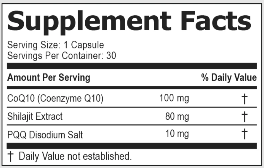 Cardio Clear 7 supplement facts